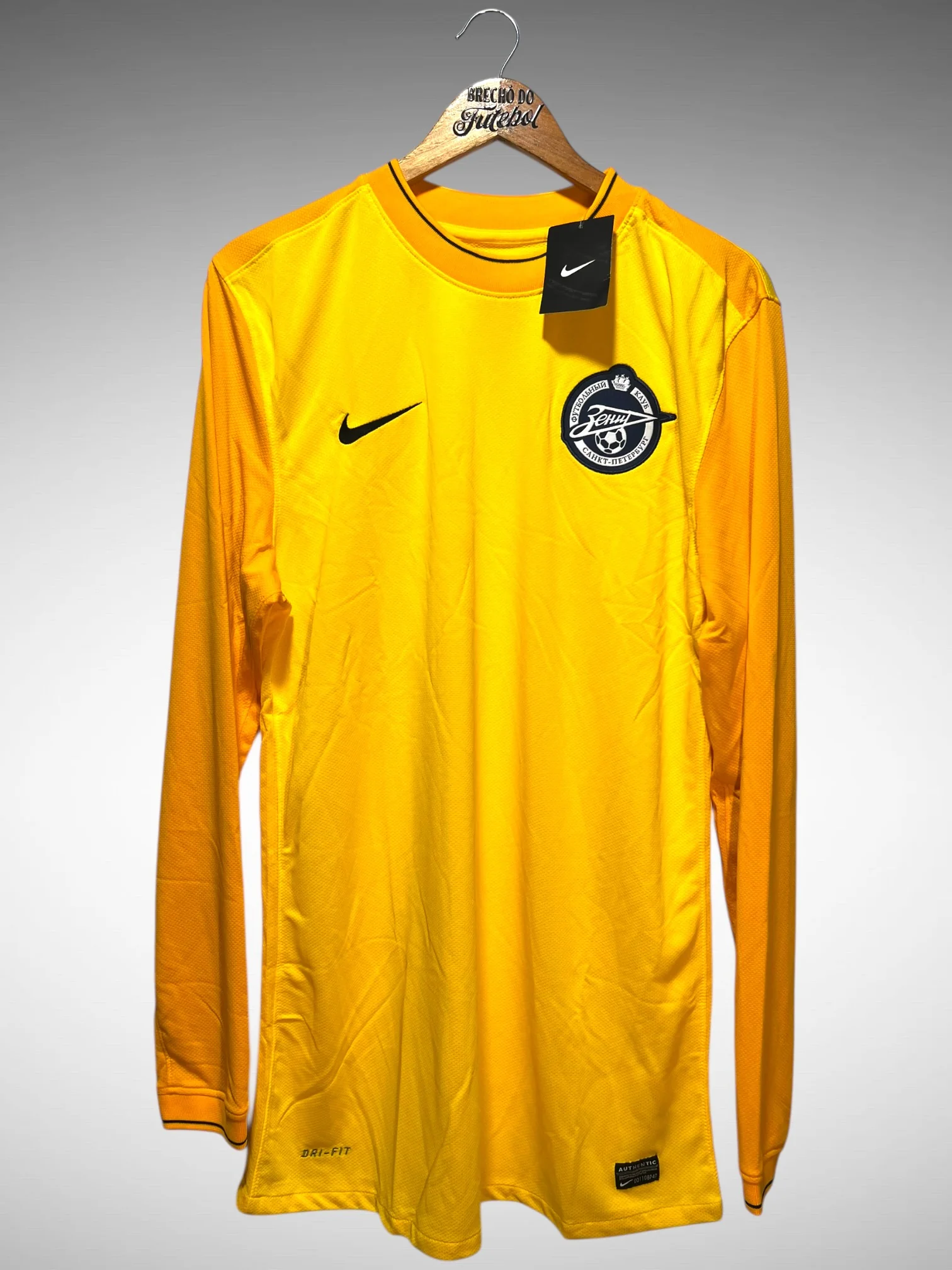 Zenit St Peterburgo 2010 Camisa de Goleiro Tam G Mangas Longas.